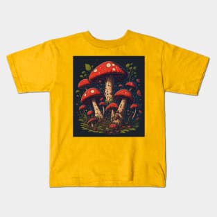 Mushrooms family Kids T-Shirt